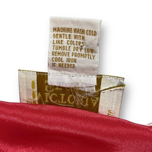 VTG Victoria's Secret Slip Dress Sz L Pink/Purple Satin Lingerie Negligée 90s - Picture 11 of 13